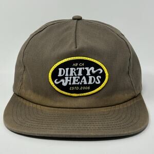 Dirty Heads Patch Hat Baseball Cap Reggae Rock Band 5 Panel Snapback Beige